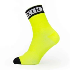 Sealskinz Waterproof Warm Weather Ankle Length Sock With Hydrostop -Campings Zone AW22.NeonYellow Black White.1 34020.1662022097
