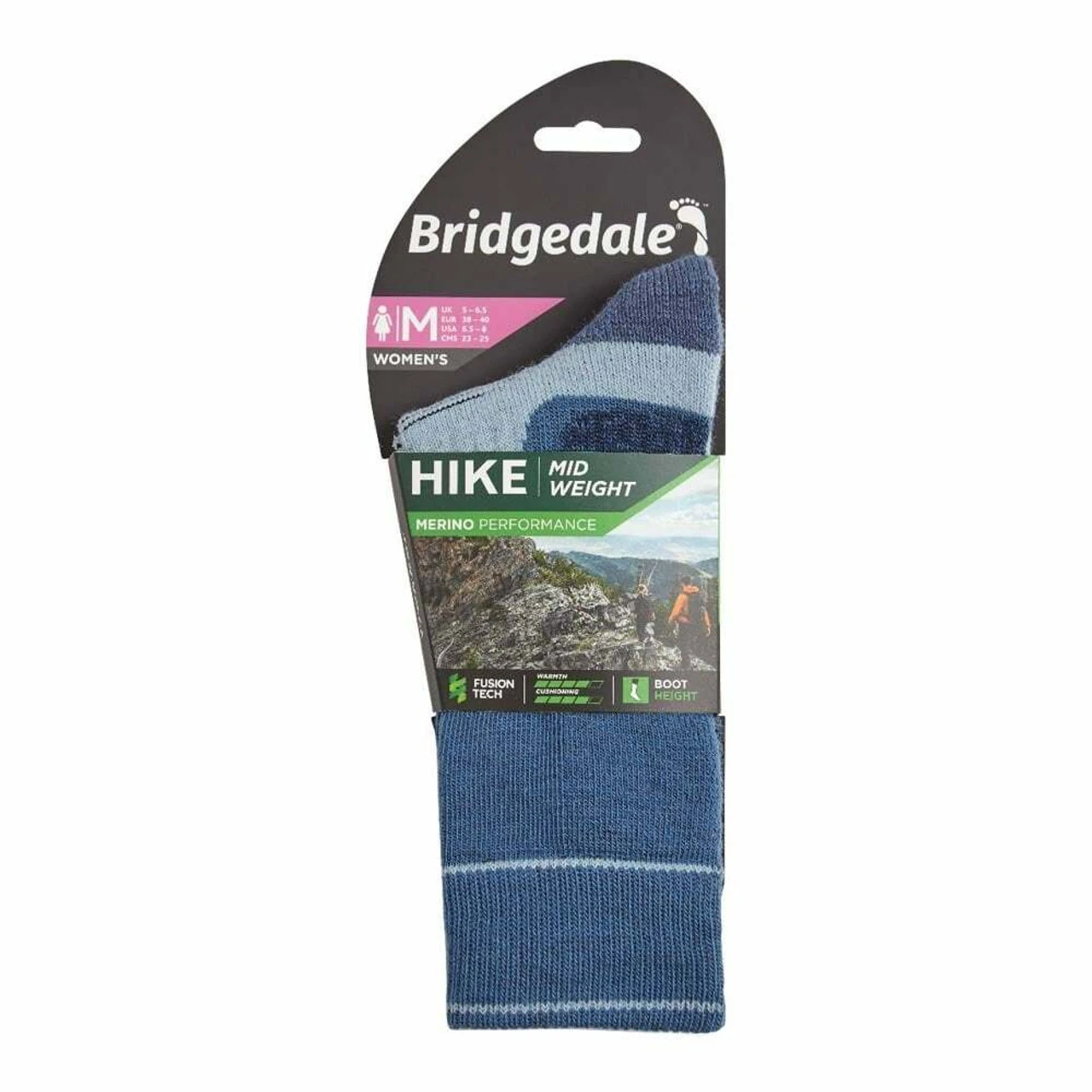 Bridgedale Womens Hike Midweight Merino Performance Boot Socks 8 Bridgedale Womens Hike Midweight Merino Performance Boot Socks - Image 6