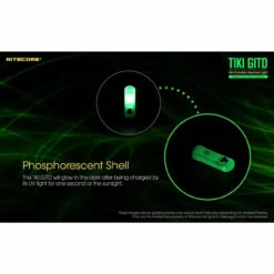 Nitecore TIKI GITD USB Rechargeable Keychain Light -Campings Zone nitecore tiki gitd usb rechargeable keychain light 57476.1655214437