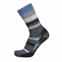 37.5 Hiking Mixed Stripe Medium Crew Socks