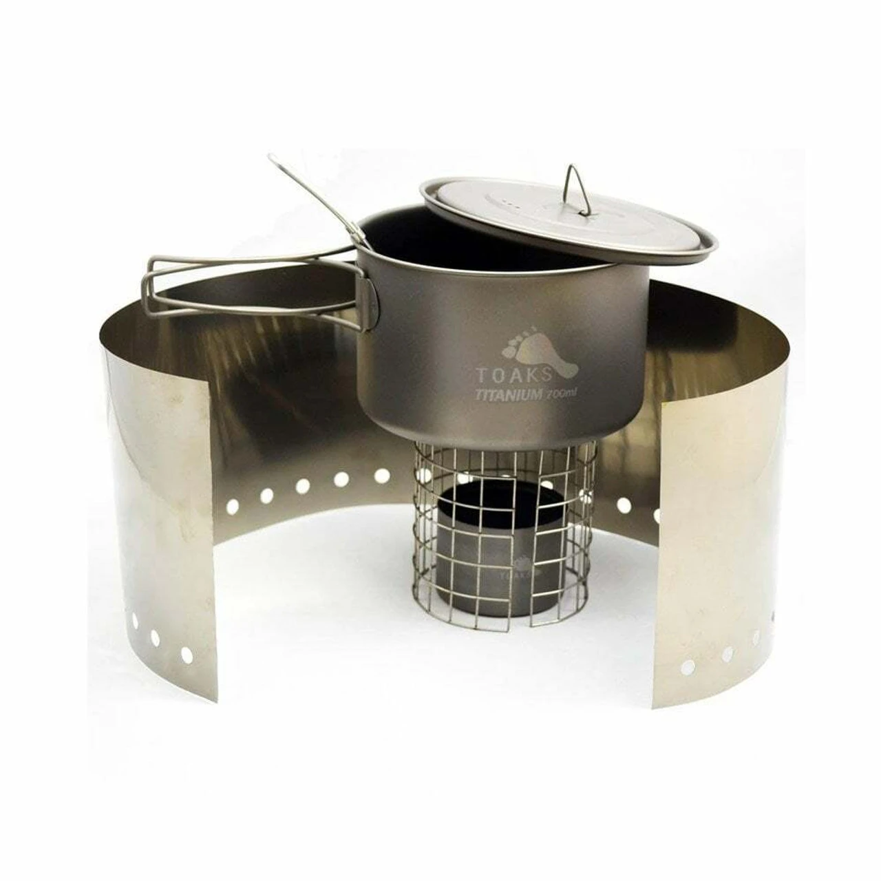 Titanium Alcohol Stove Cook System With 700ml Pot 3 Titanium Alcohol Stove Cook System With 700ml Pot